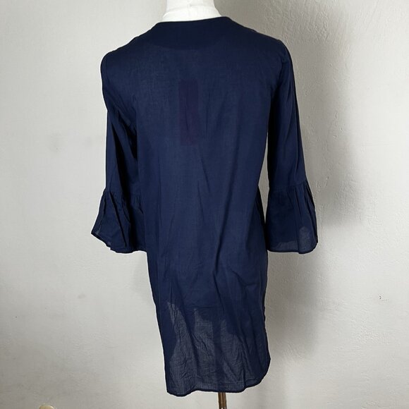 Lilly Pulitzer Size XS Navy Blue Swim Piet Coverup Dress Embroidered Size XS NEW - Picture 6 of 12